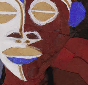Detail African Mask